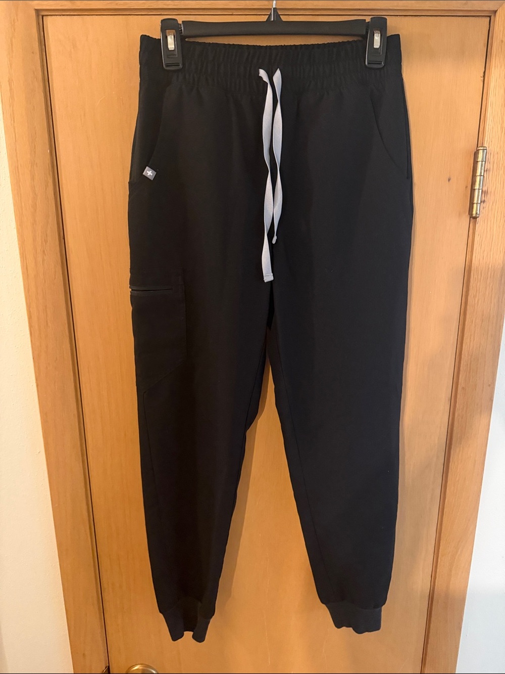 Figs Women’s Zamora High Rise Joggers Scrub Pants Black Size Small